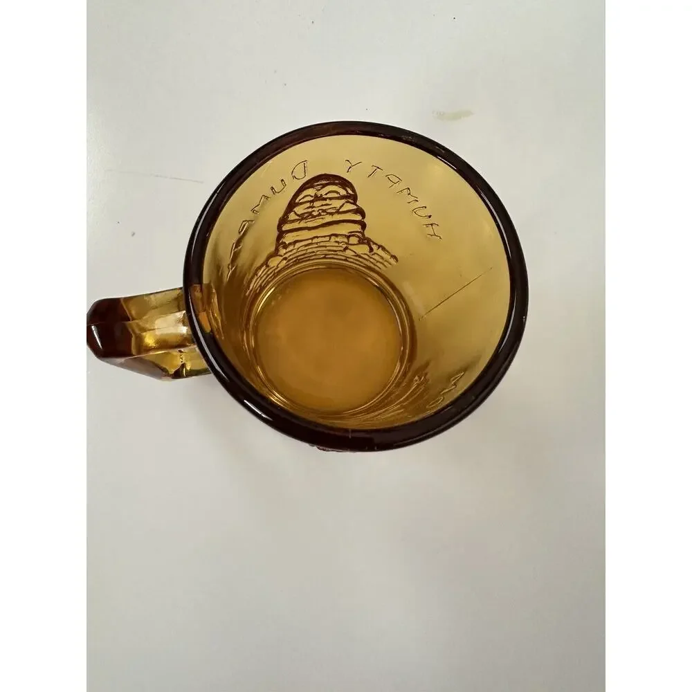 Vintage 80s Amber Tiara Glass Mother Goose Dish Set - Picture 2 of 11